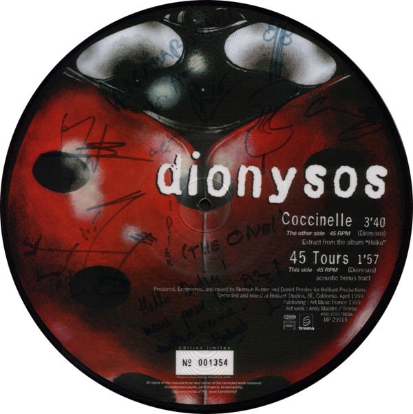 Dionysos (2) – Coccinelle / 45 Tours