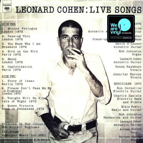 Leonard Cohen – Live Songs