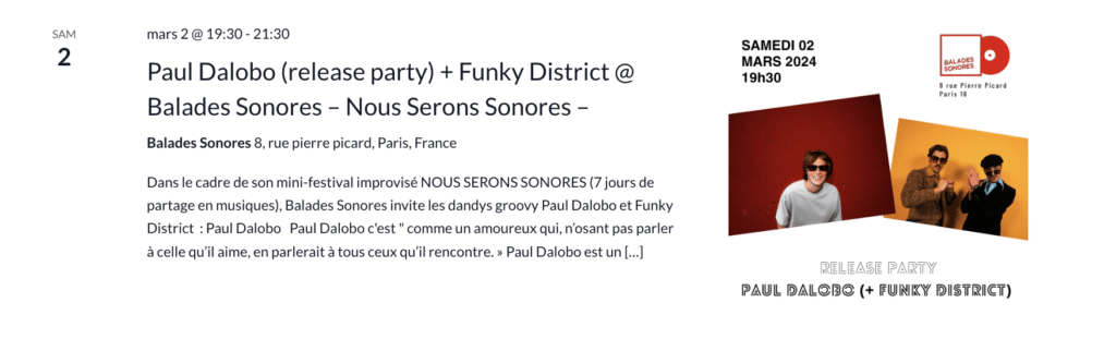 Paul dabolo - Balades Sonores - Nous Serons Sonores 2024