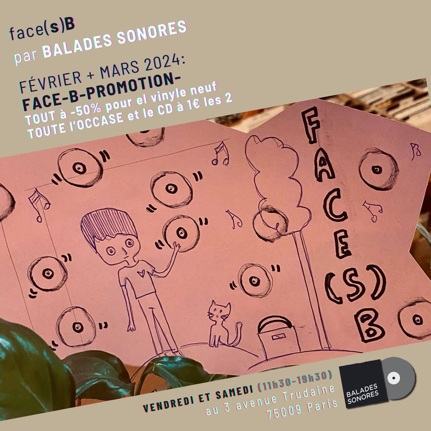 face(s)B @ Balades Sonores Trudaine: faceB-PROMOTION les vendredi et samedi face(s)B @ Balades Sonores TRUDAINE 3 avenue Trudaine, PARIS, France