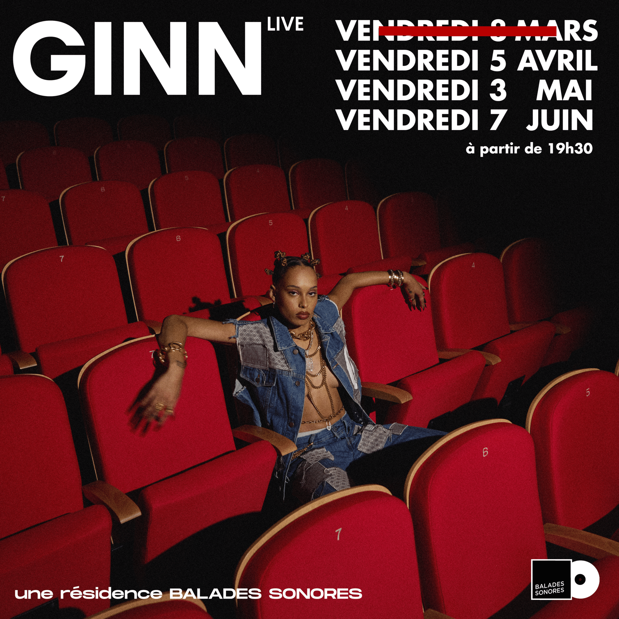 GINN - SHOWCASE du 5 AVRIL @ balades Sonores