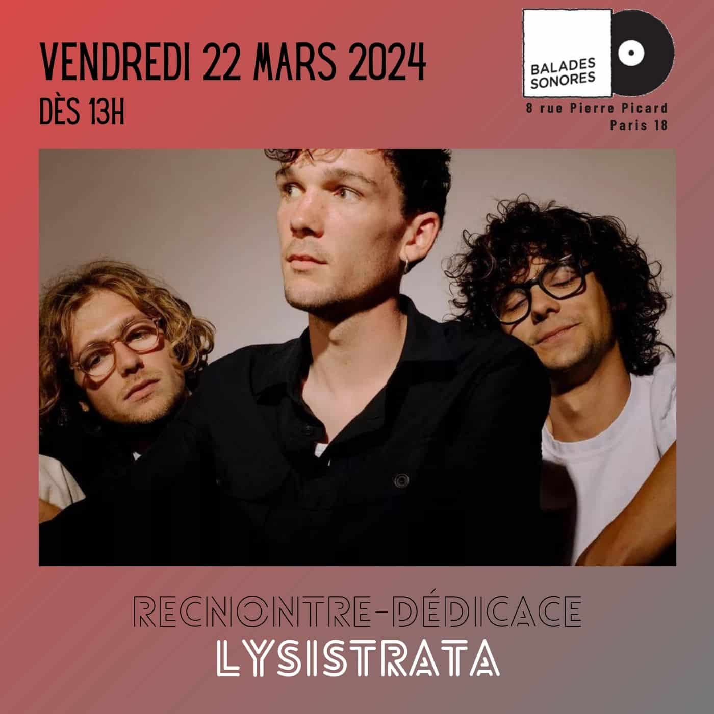Lysistrata en dédicace @ balades sonores le 22 mars 2024