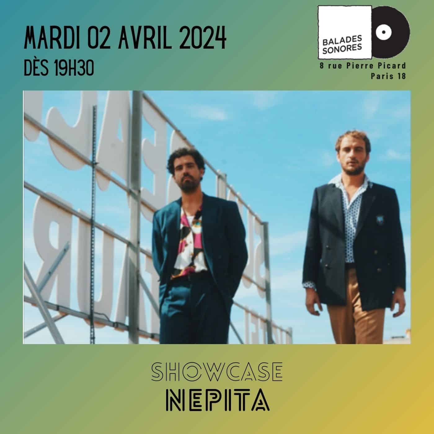 NEPITA en showcase @ Balades Sonores le 02 avril 2024