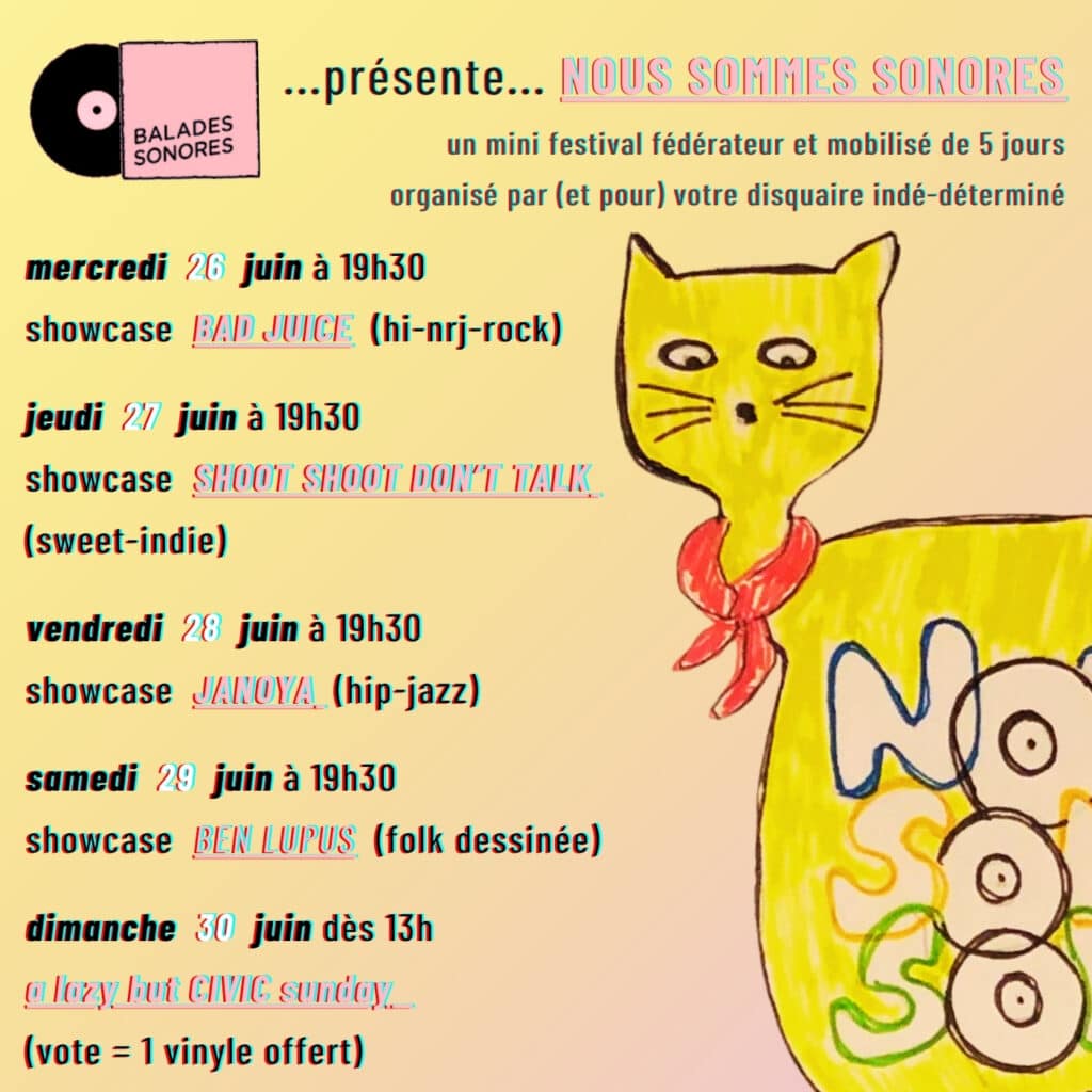 nous sommes sonores du 26 au 30 juin 2024 @ balades sonores